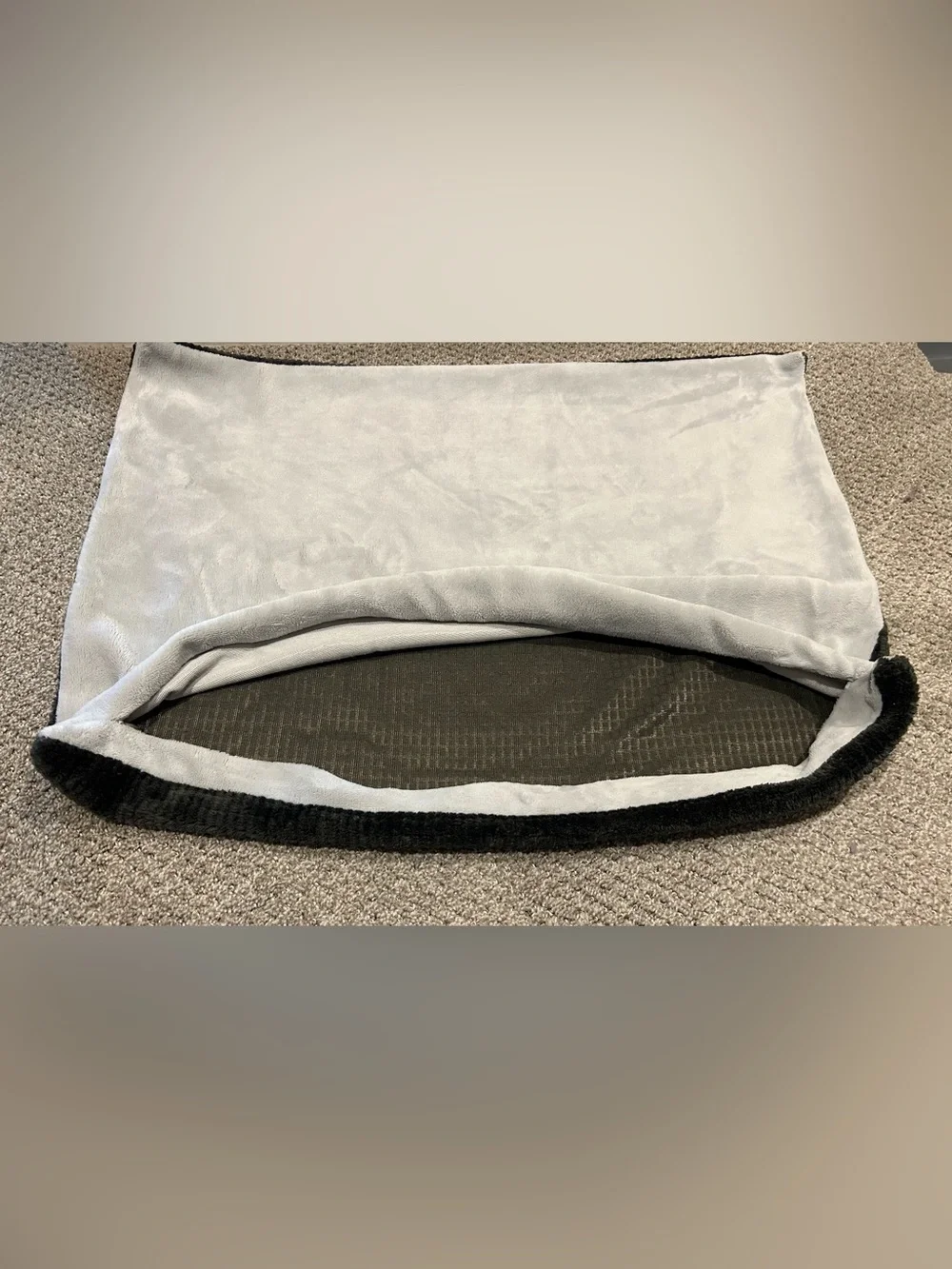 UGG Light Gray Faux Fur Throw cover